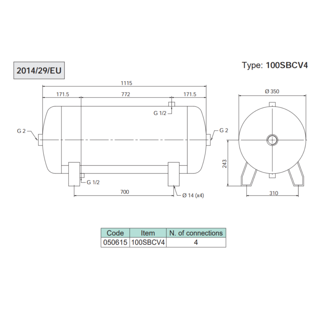 Air Reservoirs & Tanks - Hydraulic Megastore - Pneumatic Components