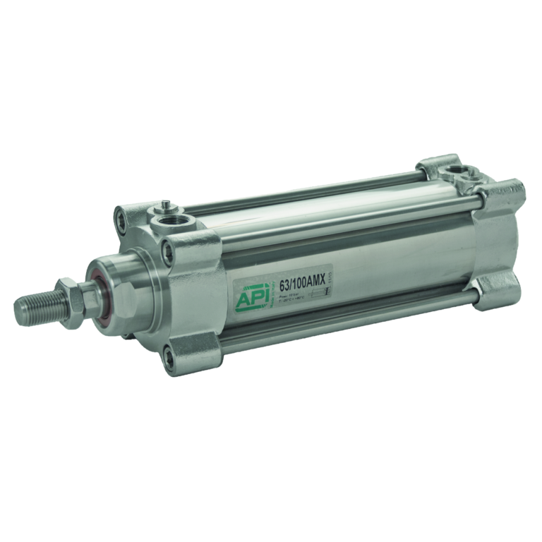 200mm Bore Stainless Steel Double Acting Double Acting Cylinder AMX Series ISO 15552 Hydraulic