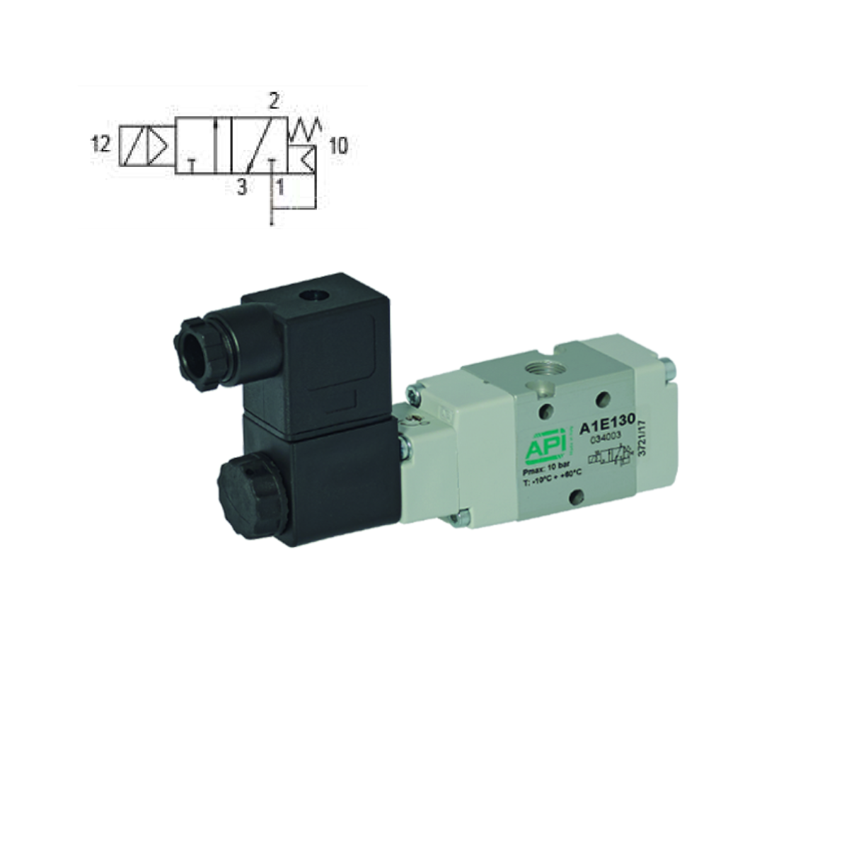 3/2 NC 1/8" Electrically Operated Valve Hydraulic Megastore