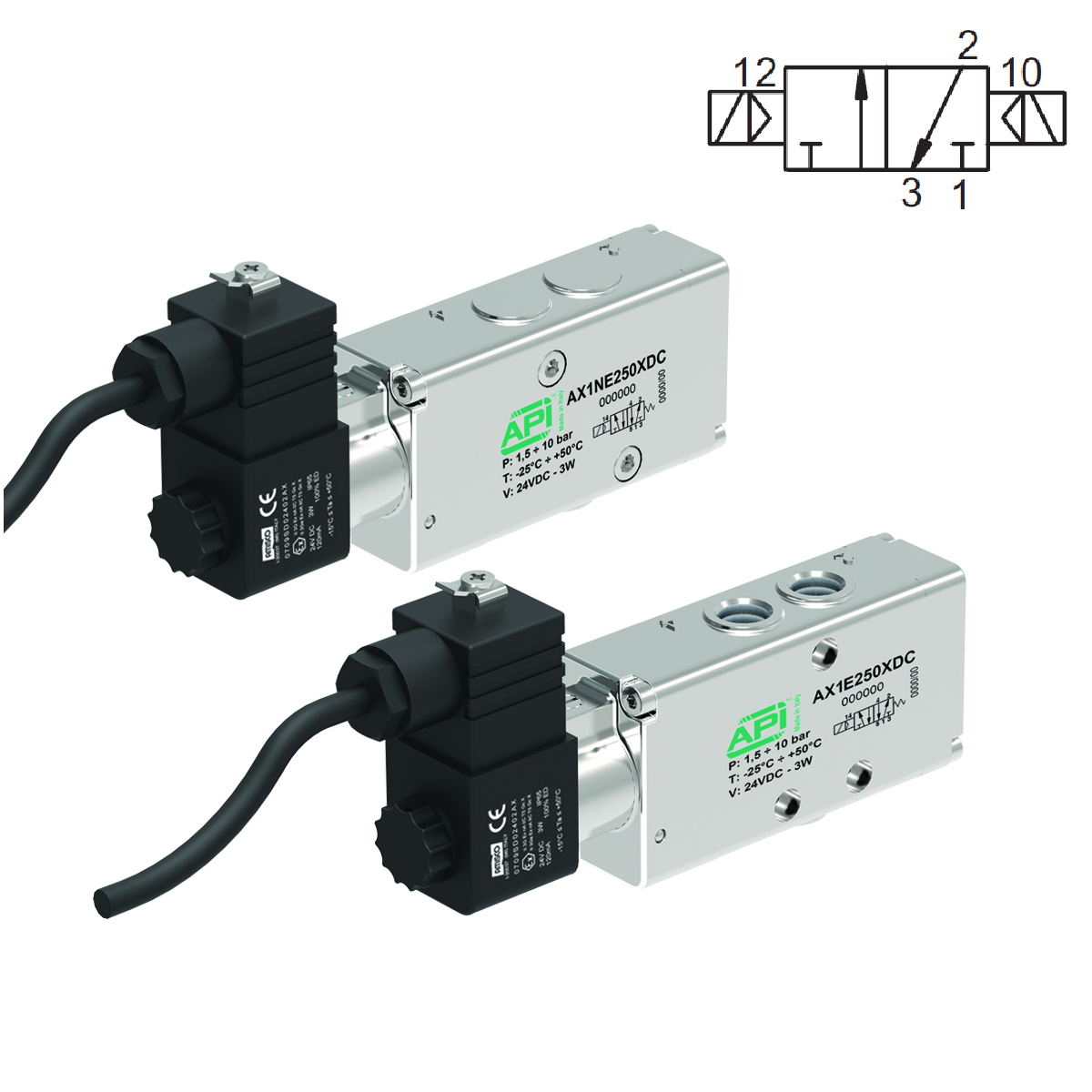 3/2 Solenoid/Solenoid Encapsulated Coil Ex mb In Line & NAMUR