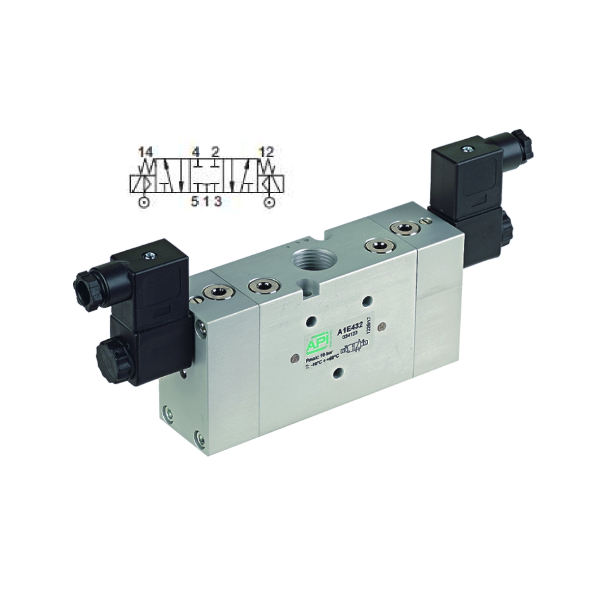 1/2” 5/3 Closed Centres w/External Air Pilot Electrically Operated