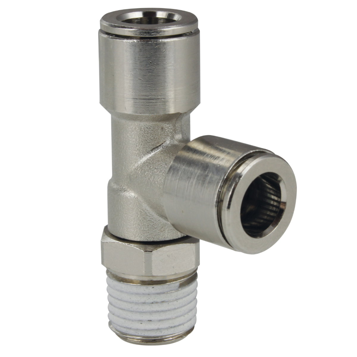 BSPT Swivel Side Tee R Series Push In Fitting - Hydraulic Megastore