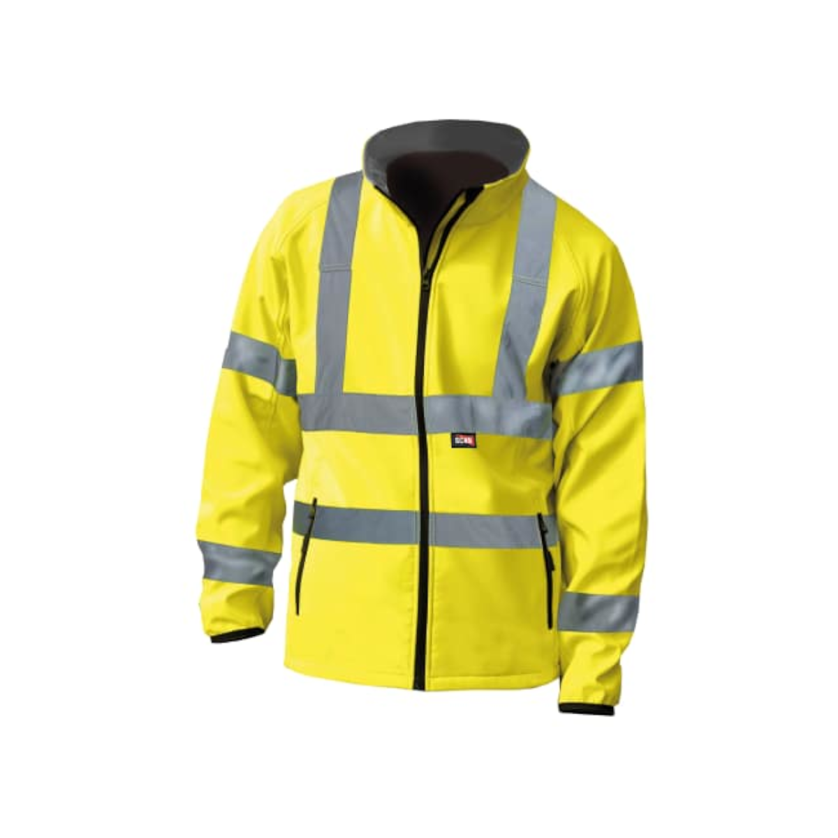 HiVis Yellow Softshell Jacket Hydraulic Megastore