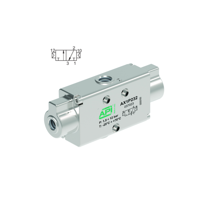 3 2 Pilot Pilot Inline Pneumatically Operated Valve