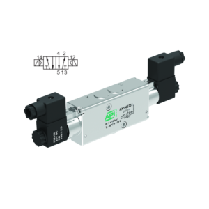 5/2 Solenoid/Solenoid Complete Stainless Intrinsic Safety Ex ia Inline NAMUR 1/4" Valve Interface (Electrically Operated)