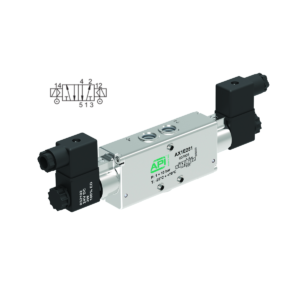 5/2 Solenoid/Solenoid & External Air Pilot Inline Valve Interface (Electrically Operated)