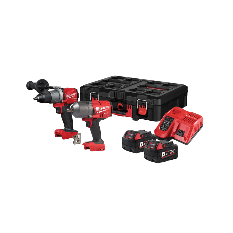 Milwaukee 18v best sale fuel twin pack