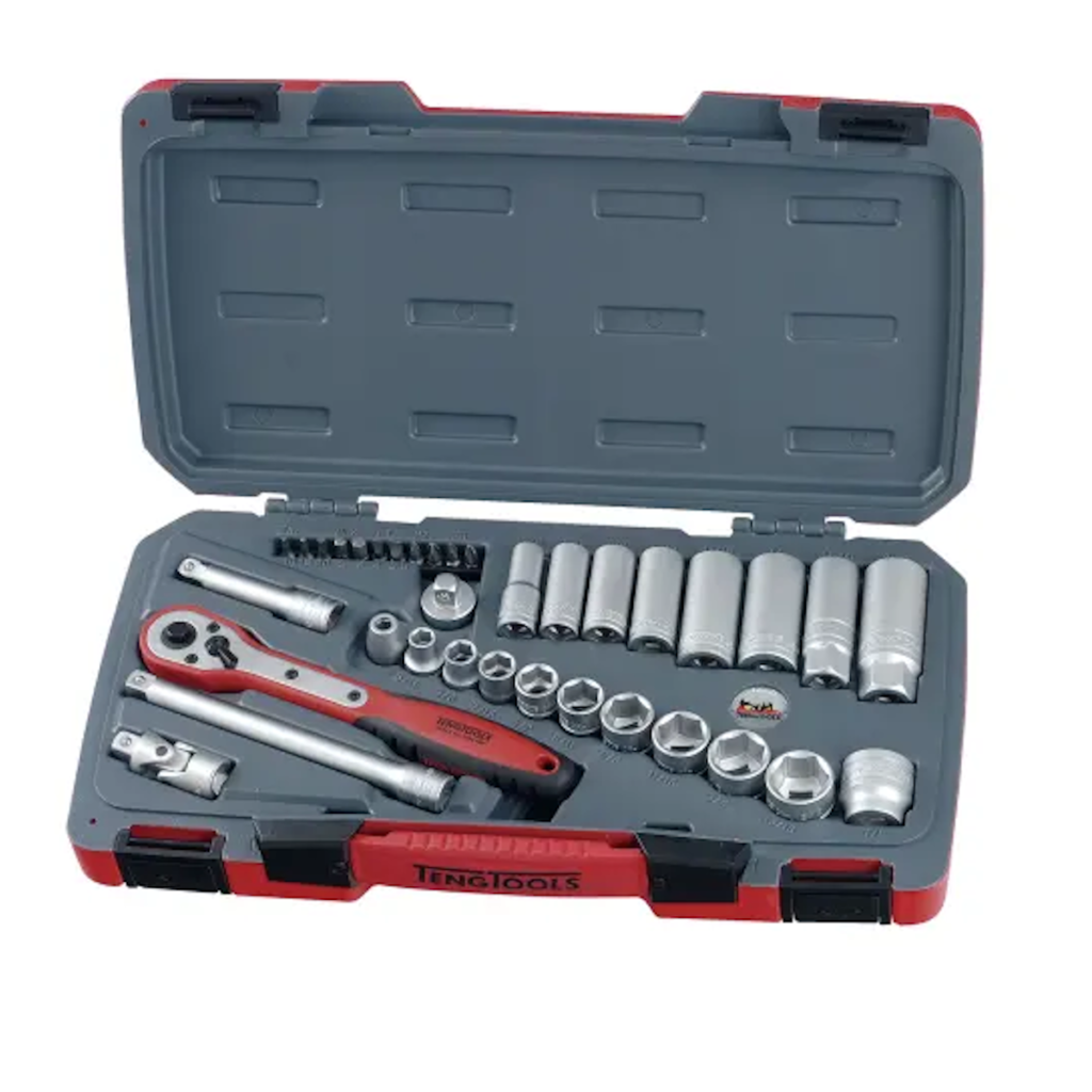 Tengtools Socket Set Of 35 A/F 3/8in Drive | TENT3835AF