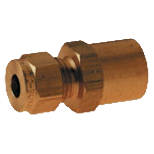 Imperial Brass Pressure Gauge Connector With BSPP Female Thread