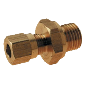 Imperial Brass Stud Coupling With BSPP Male Thread