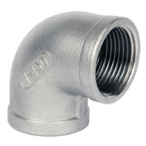 Stainless Steel Flat Union Elbow - PTFE Seat - Male x Female