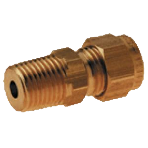 Imperial Brass Stud Coupling With BSPT Male Thread