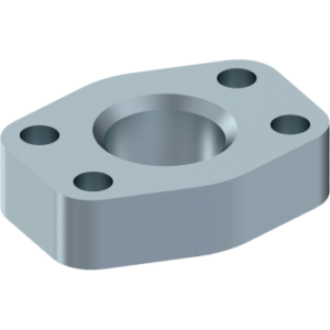 Male Poclain flange 4 holes