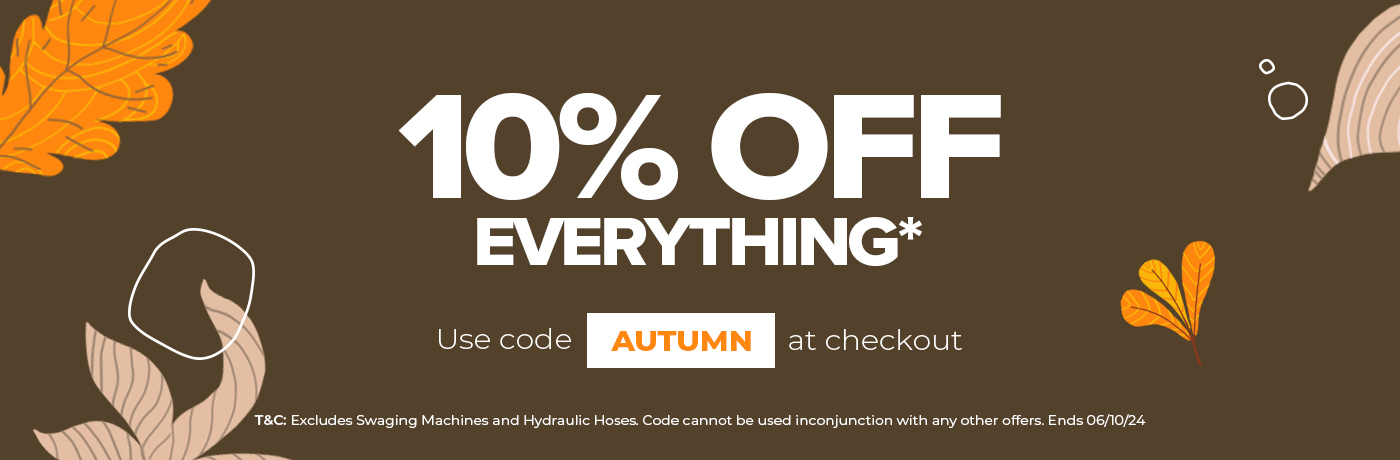 10% off everything in our autumn sale, use code AUTUMN