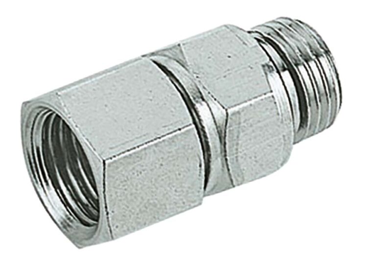 1/8" BSPP MALE/FEMALE BRASS SWIVEL ADAPTOR