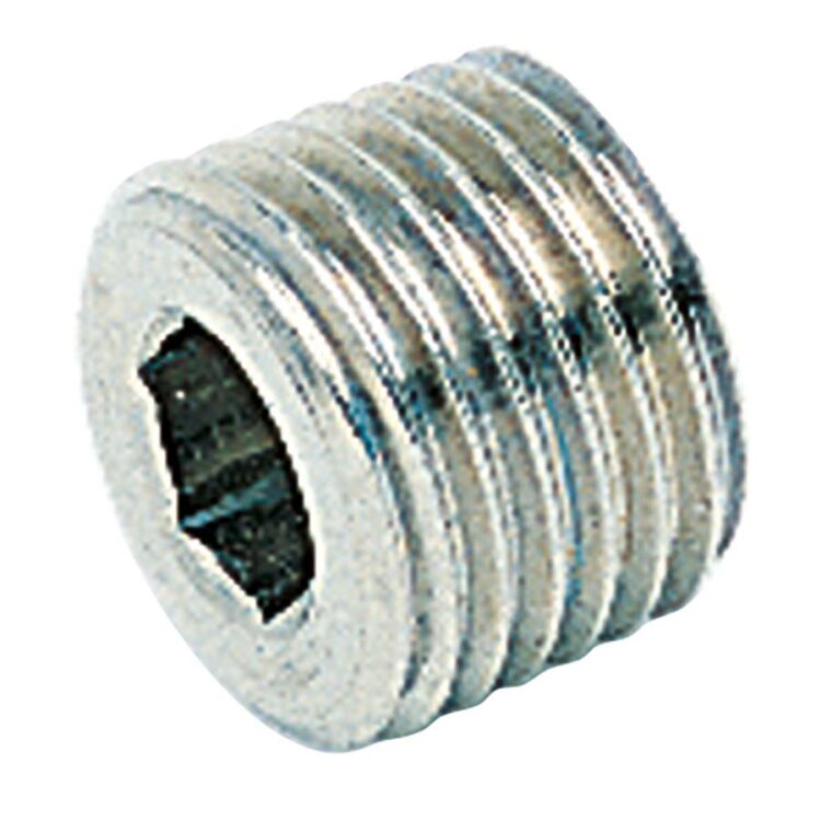 1/2" BSP MALE THREAD PLATED BRASS PLUG