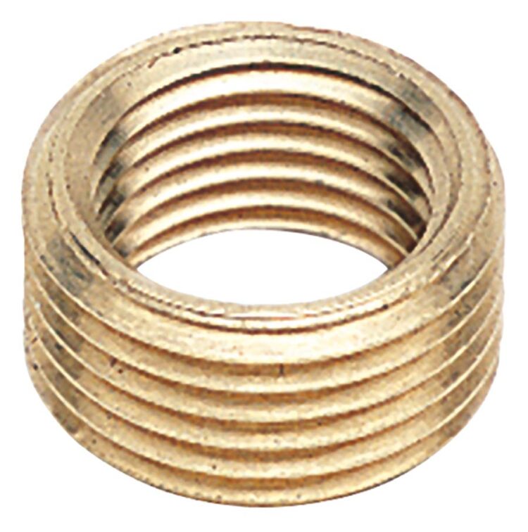 3/8" BSP X 1/4" BSP THREAD PL BRASS MALE/FEM REDUCING BUSH