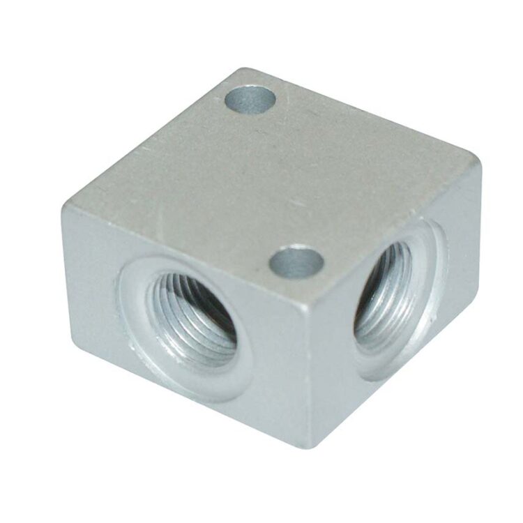 1/4" BSP ALUMINIUM TEE CROSS