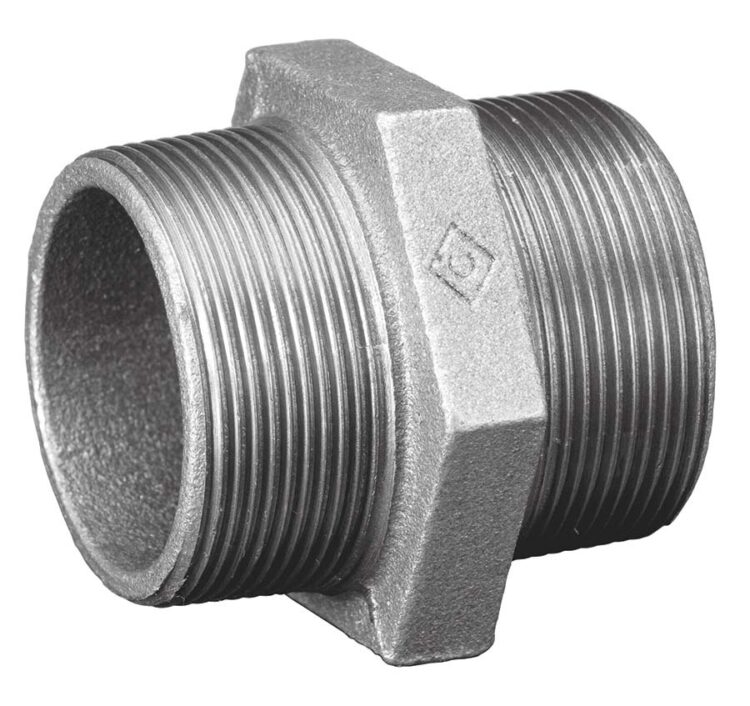 M144G 1 GALV MI HEX NIPPLE