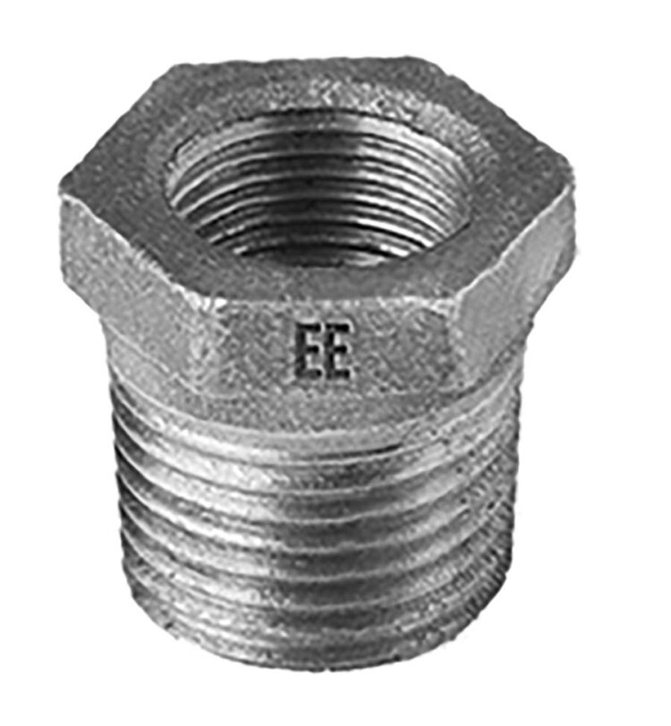 3/4" X 1/2" REDUCING BUSH GALV  IRON PIPE FITTING