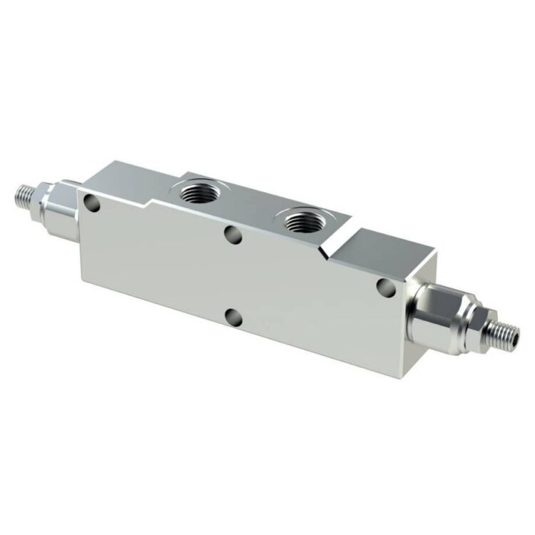 1/2" BSP Dual Over Centre Valve - 60 to 350 Bar adjustable range