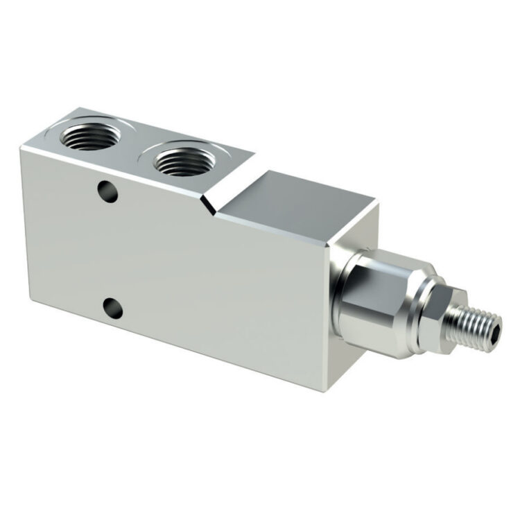 3/8" BSP Single Over Centre Valve - 30 to 210 bar adjustment